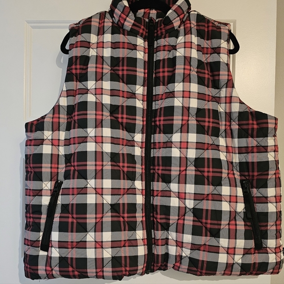 Vera Bradley Plaid Puffer Vest sz xl - Picture 6 of 6